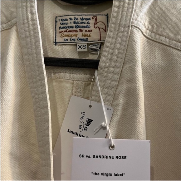 Free People x Sandrine Rose Kimono style Jumpsuit Size XS in Off-White. NWT - Picture 5 of 9